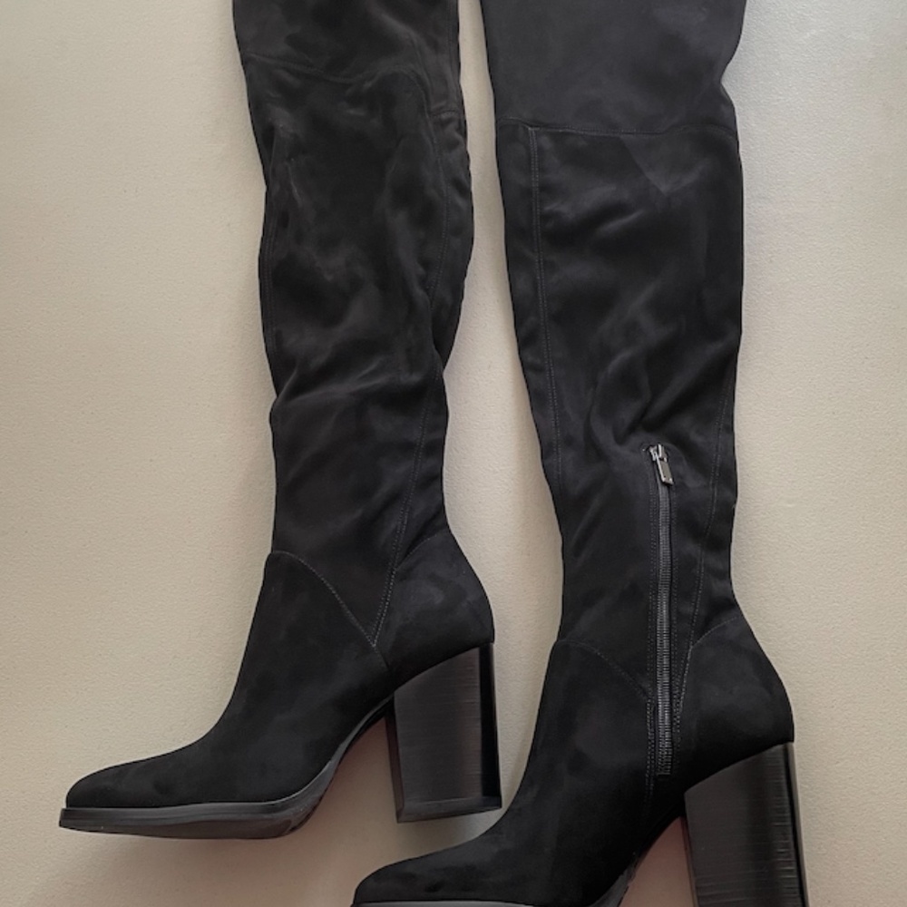 Marc Fisher Over the Knee Boots Arrine OTK BLACK 7M